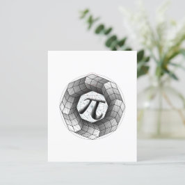 PI Symbool Optische Illusie Papieren Blad voor U