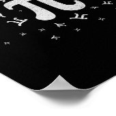 Pi Symbool Pi Dag 3.14 Pi Wiskunde Pi Nummer Pi Da Poster (Hoek)