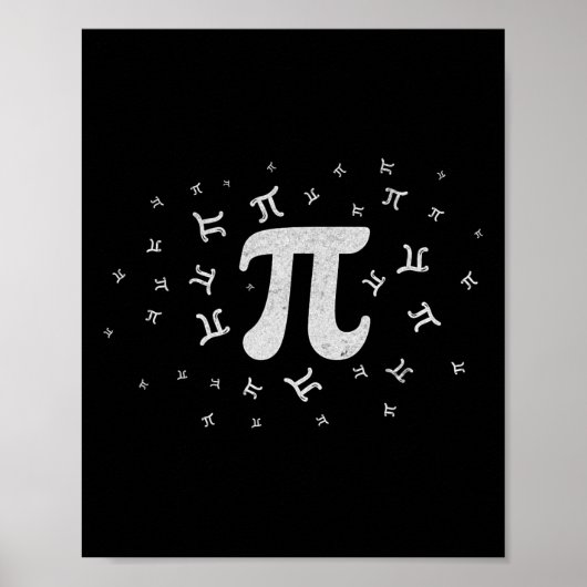 Pi Symbool Pi Dag 3.14 Pi Wiskunde Pi Nummer Pi Da Poster (Voorkant)