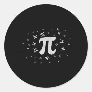 Pi Symbool Pi Dag 3.14 Pi Wiskunde Pi Nummer Pi Da Ronde Sticker