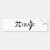 Pi-symbool Pirate Bumpersticker (Voorkant)