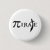 Pi-symbool Pirate Ronde Button 3,2 Cm (Voorkant)