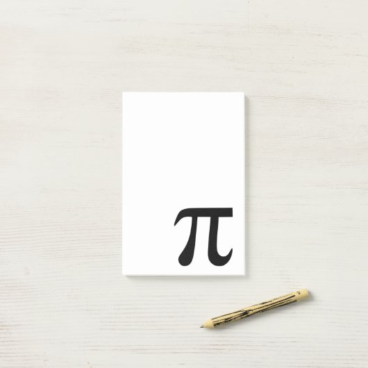 Pi-symbool Post-it® Notes (Op bureau)