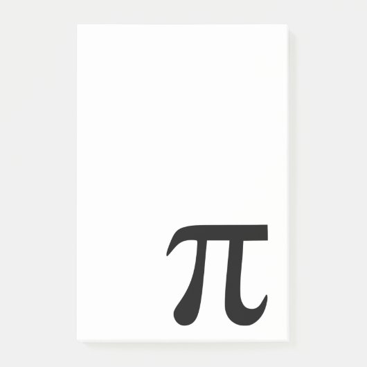 Pi-symbool Post-it® Notes (Voorkant)
