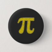 Pi-symbool Ronde Button 5,7 Cm (Voorkant)