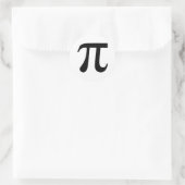 Pi-symbool Ronde Sticker (Tas)