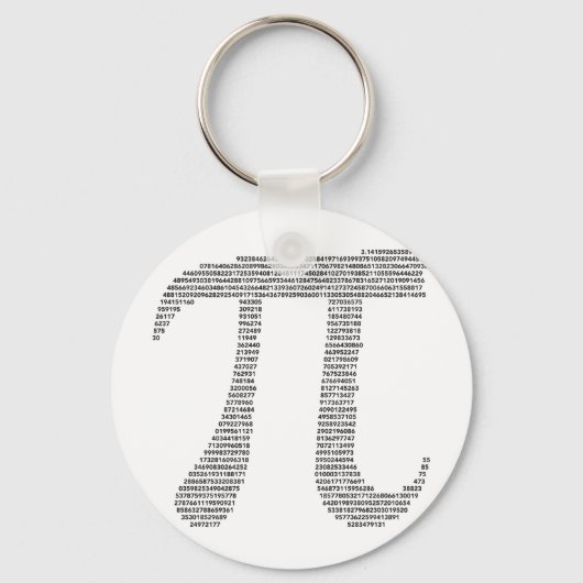 Pi Symbool Sleutelhanger (Voorkant)