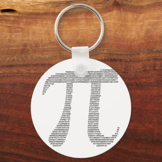 Pi Symbool Sleutelhanger (Voorkant)