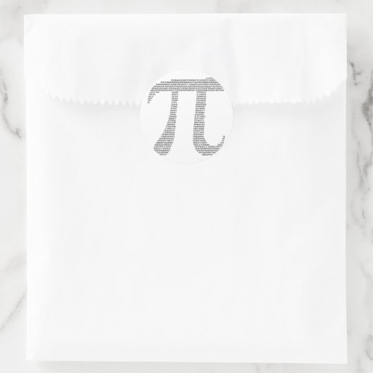 Pi Symbool Sticker (Tas)
