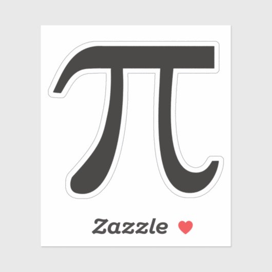 Pi Symbool Sticker (Vel)