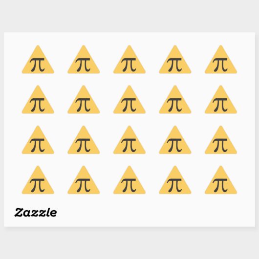 Pi Symbool Stickers (Vel)