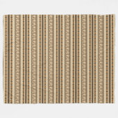 Pi Symbool Streeppatroon Fleece Deken (Voorkant (Horizontaal))