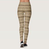 Pi Symbool Streeppatroon Leggings (Achterkant)