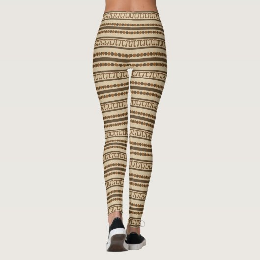 PI-symbool Stripe-patroon Leggings (Achterkant)
