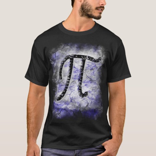 pi symbool t-shirt met grote scheerplaat (Voorkant)
