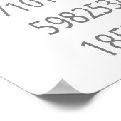 Pi-symbool van de wiskunde poster (Hoek)