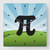 PI symbool wandklok (Voorkant)