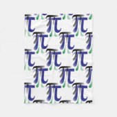 Pi Symbool Wiskunde Fleece Blanket (Voorkant)