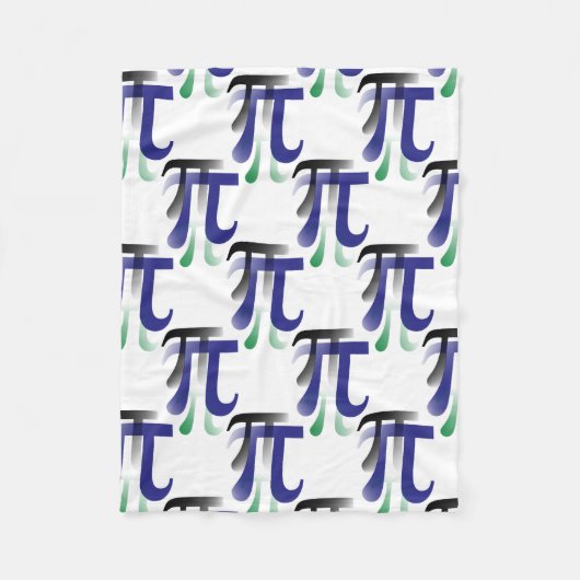 Pi Symbool Wiskunde Fleece Blanket Deken (Voorkant)