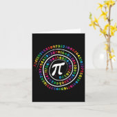 Pi Symbool Wiskunde leraar Pi Dag Kaart (Gele Bloem)