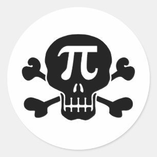 Pi-tarief Ronde Sticker