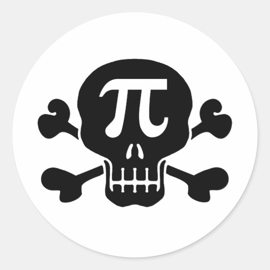 Pi-tarief Ronde Sticker (Voorkant)