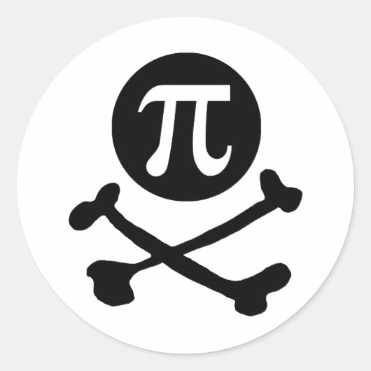 Pi-tarief Ronde Sticker (Voorkant)