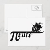 Pi-tariefschip Briefkaart (Voorkant / Achterkant)