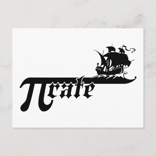 Pi-tariefschip Briefkaart (Voorkant)