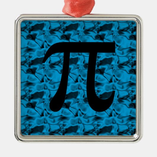 Pi-teken Metalen Ornament (Voorkant)