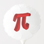 Pi the Constant In 3D Ballon<br><div class="desc">Pi in red set over a white background</div>