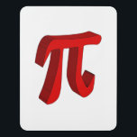 Pi the Constant In 3D Deurbordjes<br><div class="desc">Pi in red set over a white background</div>