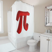 Pi the Constant In 3D Douchegordijn (In situ)