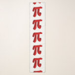 Pi the Constant In 3D Sjaal<br><div class="desc">Pi in red set over a white background</div>