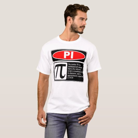 Pi-toelichting T-shirt (Voorkant volledig)