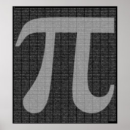 Pi tot 10.000 Digits Poster afdrukken