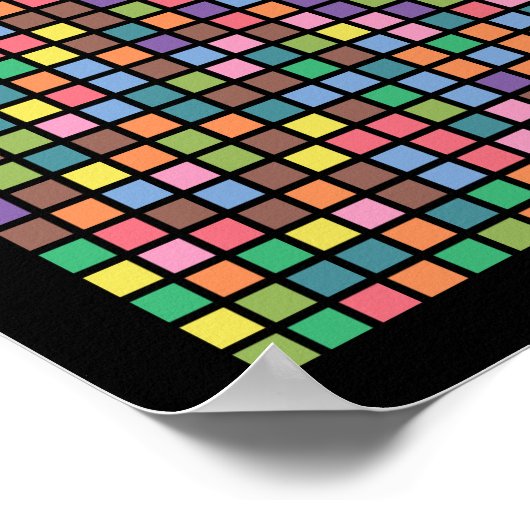 Pi tot op 3,141e decimaal poster (Hoek)