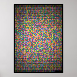 Pi tot op 3,141e decimaal poster