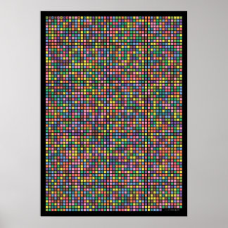 Pi tot op 3,141e decimaal poster