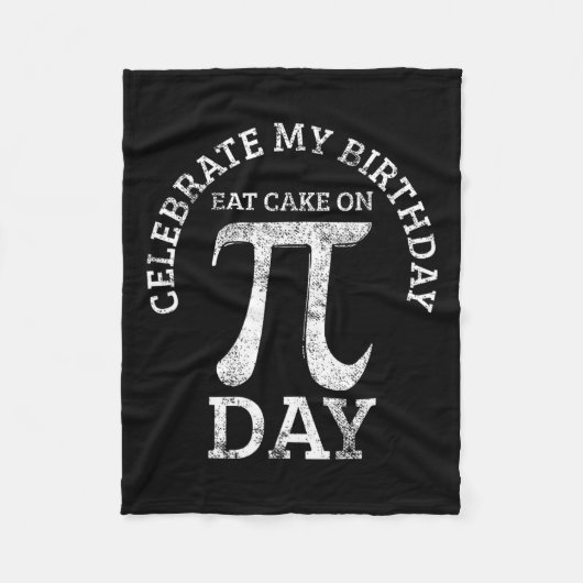 Pi Verjaardag Wiskunde Dag Fleece Deken (Voorkant)