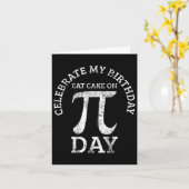 Pi Verjaardag Wiskunde Dag  Kaart (Gele Bloem)