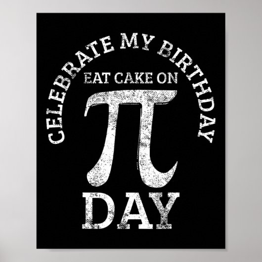 Pi Verjaardag Wiskunde Dag  Poster (Voorkant)