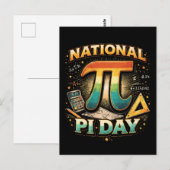 Pi vieren briefkaart (Voorkant / Achterkant)