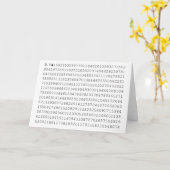 Pi vieren de Dag van 3.14 Pi Kaart (Gele Bloem)