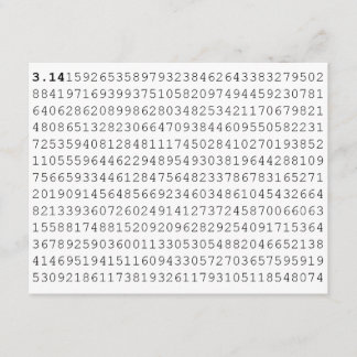 Pi-viering 3,14 Pi-dag Kaart