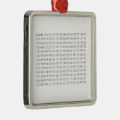 Pi-viering 3,14 Pi-dag Metalen Ornament (Rechts)