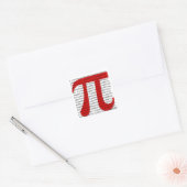 pi vierkante sticker (Envelop)