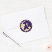 Pi Warrior Ronde Sticker (Envelop)