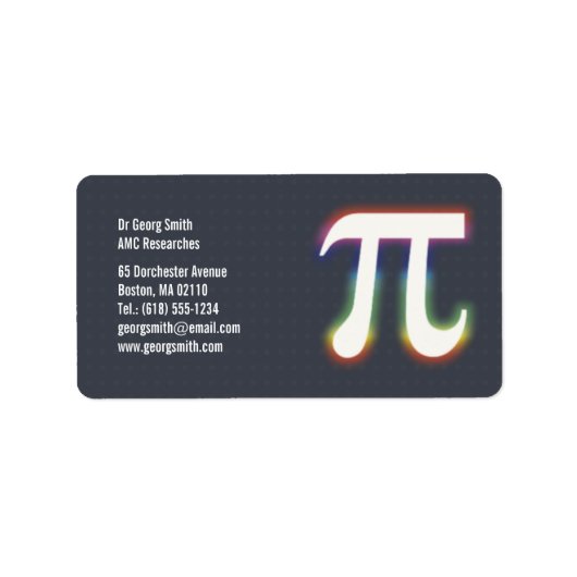 PI - Wetenschappelijk label (Voorkant)