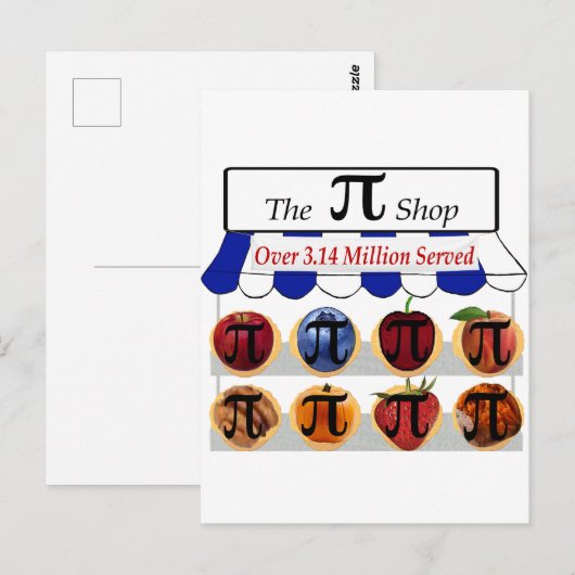 Pi Winkel Briefkaart (Voorkant / Achterkant)